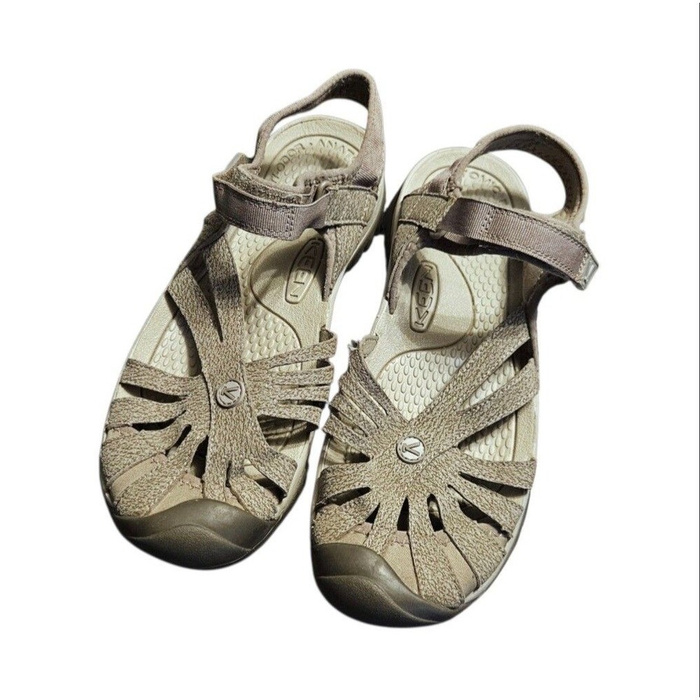 KEEN Rose Sandal Women’s Size 8.5 Tan Taupe Brindle Shitake Hiking Waterproof